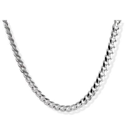 SC032 Heavy Domed Silver Curb Chain