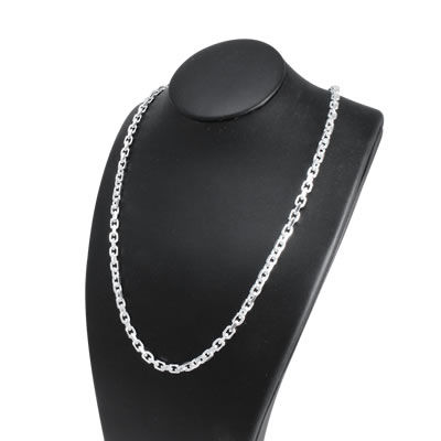 SC067 Diamond Cut Silver Cable Chain Medium Weight