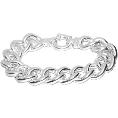 SB023 Heavy Handmade Curb Bracelet