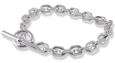 SB049 Heavy Solid Silver Cable Bracelet