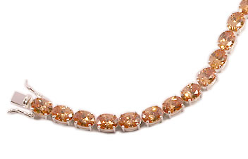 SB054 Champagne Silver Bracelet