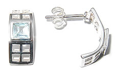 Blue Topaz Mackintosh Earrings