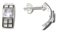 SER003 Amethyst Mackintosh Earrings