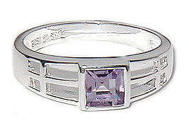 SR004 Amethyst Mackintosh Ring