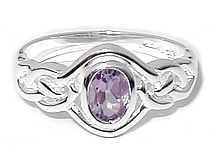 SR006 Amethyst Celtic Ring