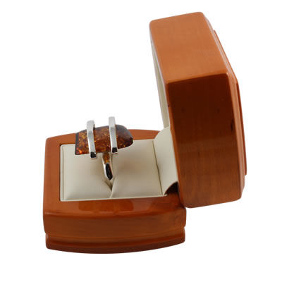 AM1203 Adjustable Honey Amber Handmade Ring