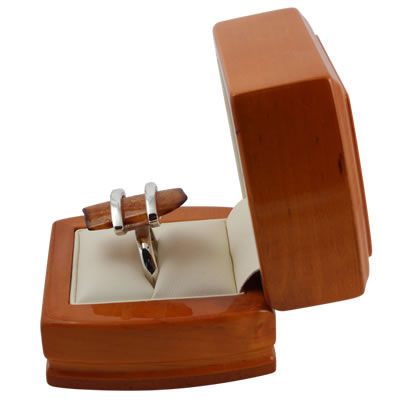 AM1204 Adjustable Handmade Honey Amber Ring
