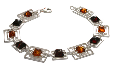 AM250 Mackintosh Silver Amber Bracelet