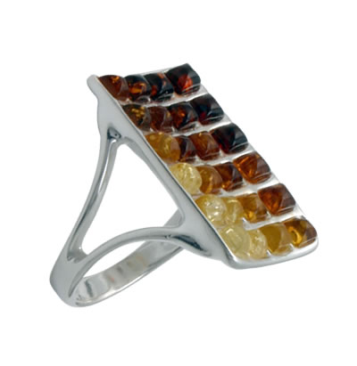 AM257 Graduated Colours of Amber Ring