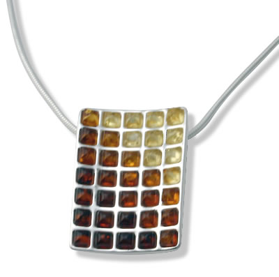 AM264 Graduated Colours of Amber Pendant