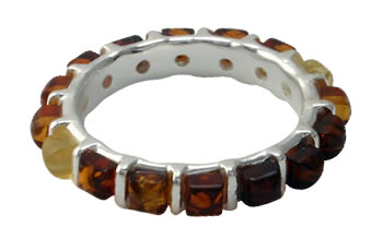 AM276 Full Eternity Amber Ring