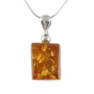 AM599 Unique Honey Amber Pendant