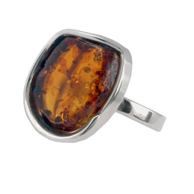 AM604 Handmade Baltic Amber Ring