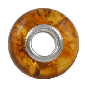 AM711 Honey Amber Charm Bead