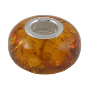 AM711 Honey Amber Charm Bead