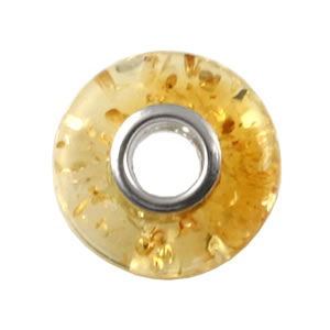 AM721 Citrine  Amber Charm Bead