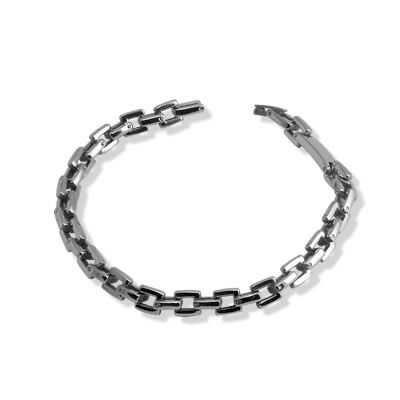 STBR5 Stainless Steel Square Link Bracelet