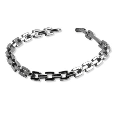 STBR5 Stainless Steel Square Link Bracelet
