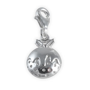 CC035 Christmas Pudding Clip On Charm