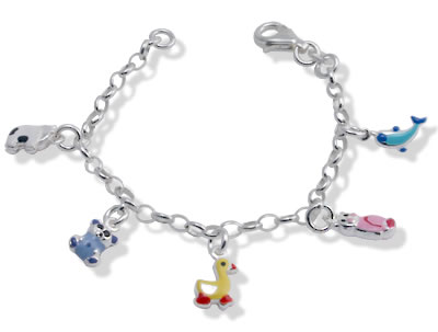 Childs Animal Charm Bracelet