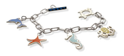 CJ005 Sea Creatures Charm Bracelet