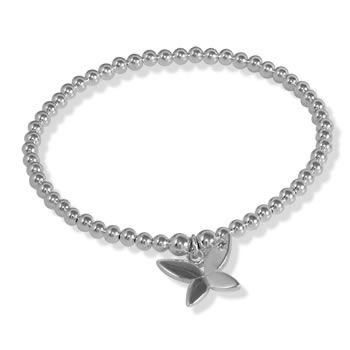 CJ039 Childs Butterfly Bead Bracelet