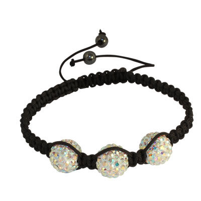 CRY004 Aurora Borealis Crystal Bead Bracelet