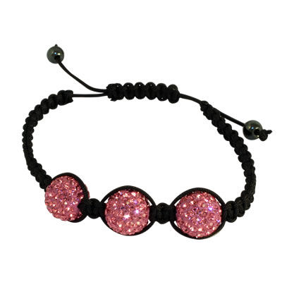 CRY006 Pink Crystal Beads Bracelet