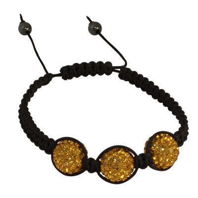 CRY008 Citrine Crystal Bead Bracelet