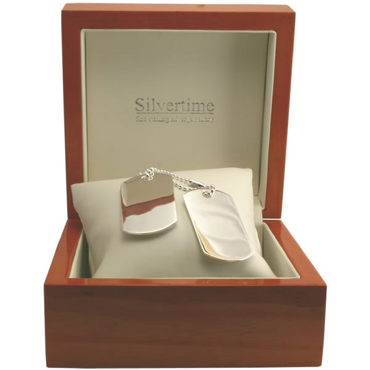 SN073 Double Dog Tag Chain