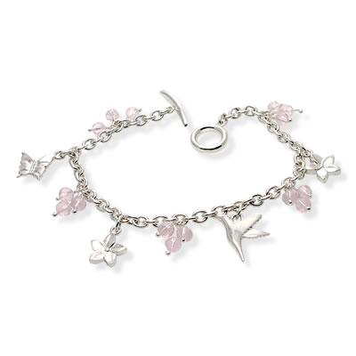 SB150 Hummingbird  Charm Bracelet
