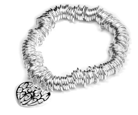 SB149 Sweetie Bracelet with Ornate Heart Charm