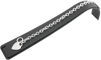 SB170 Heart Tag T-Bar Silver Bracelet