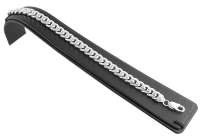 SB185 Heavy Solid Sterling Silver Curb Bracelet
