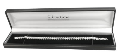 SB186 Solid Sterling Silver Curb Bracelet