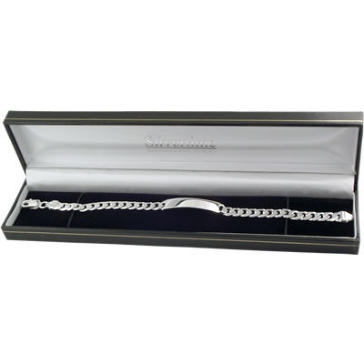 SB197 Silver Identity Bracelet