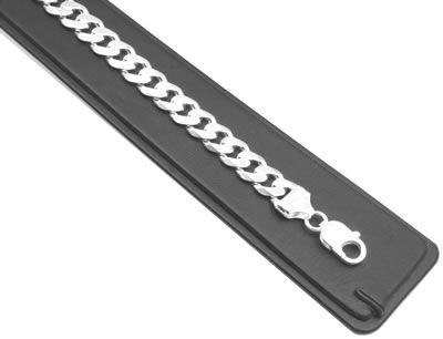 SB241 Silver Curb Bracelet