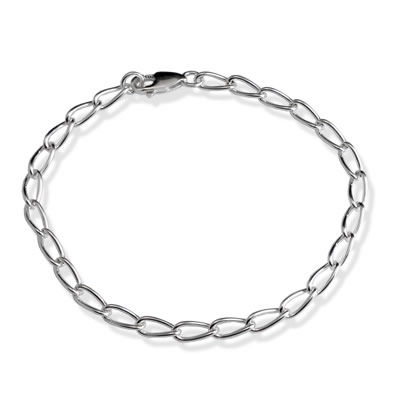 SB243 Oval Link Charm Bracelet