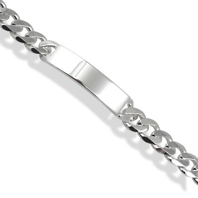 SB351 Mens Silver ID Bracelet