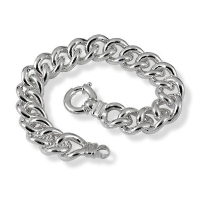 SB023 Heavy Handmade Curb Bracelet