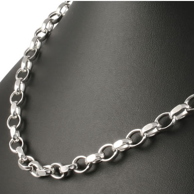 SC003 Filed Oval Belcher Chain