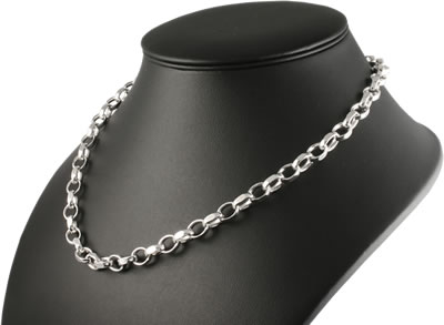 SC003 Filed Oval Belcher Chain