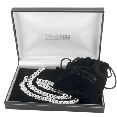 SC032 Heavy Solid Sterling Silver Curb Chain