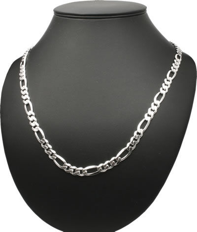 SC047 Silver Figaro Chain