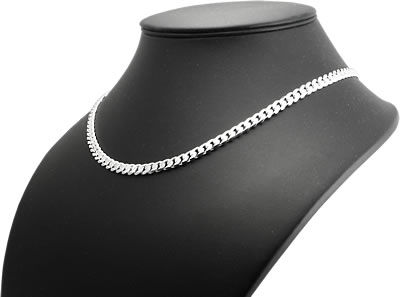 SC049 Silver Curb Chain 5.5mm