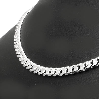SC049 Silver Curb Chain 5.5mm