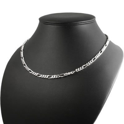 SC161 Silver Figaro Chain 5.40mm Width