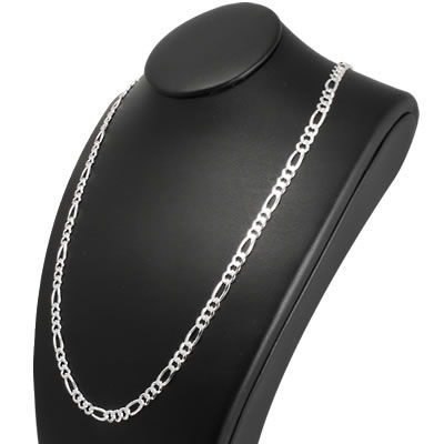 SC171 Figaro Silver Chain 4.80mm Width