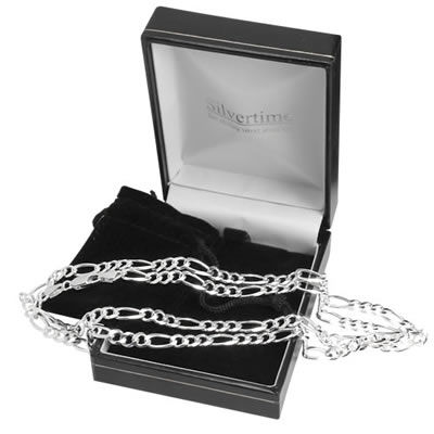 SC171 Figaro Silver Chain 4.80mm Width
