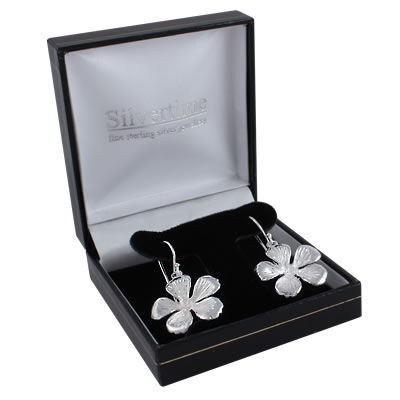 SER134 Silver Flower Earrings